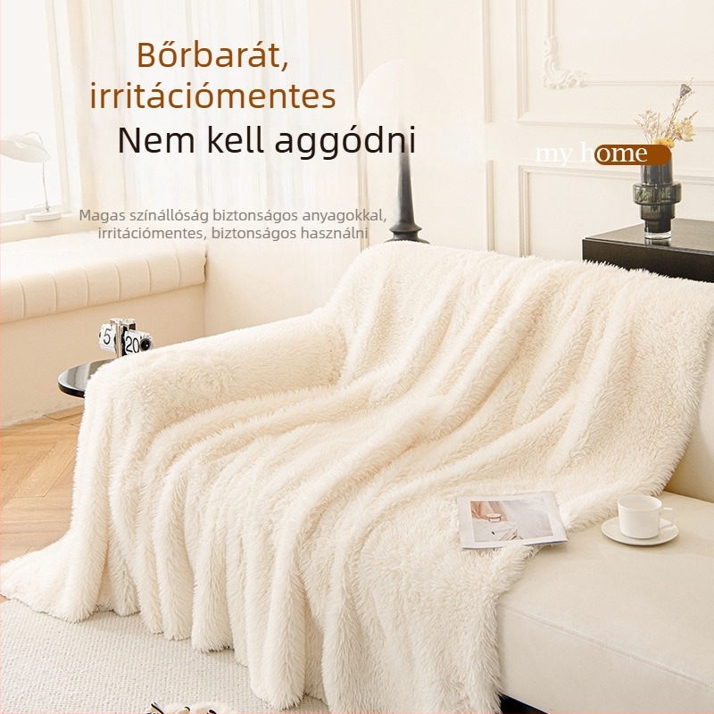 Háromüléses kanapé plüss takaró, nordic stílusú, porvédő Moisturizer
