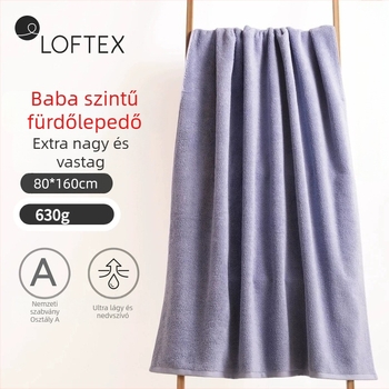Matte pamut fürdő- és strandtörölköző, A osztály, bababiztos, 500 g+, 32 szál, sík szövés