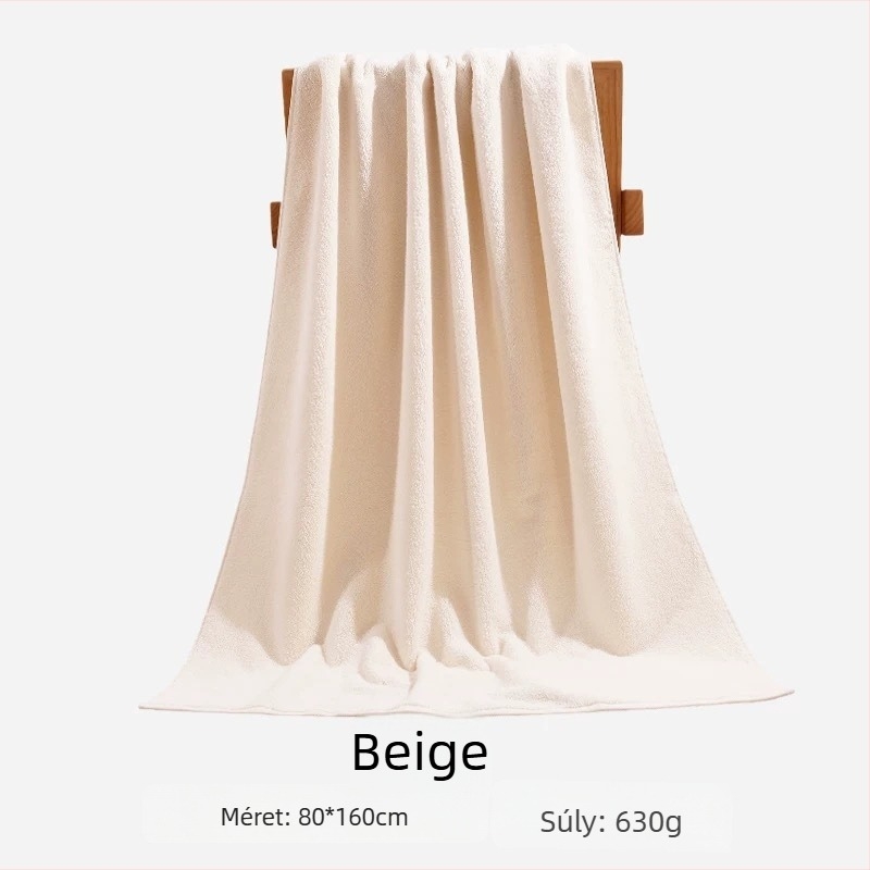 Matte pamut fürdő- és strandtörölköző, A osztály, bababiztos, 500 g+, 32 szál, sík szövés