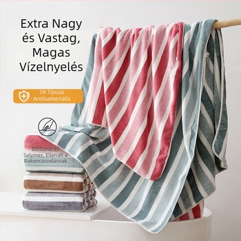 Korall fleece fürdőlepedő, 400-500 g, 150D szál, szegélyezett