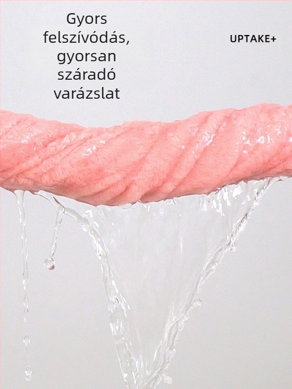 Gyermek fürdőköntös kapucnival, Cartoon stílus, korall velúr, nedvszívó, 1–3 éveseknek