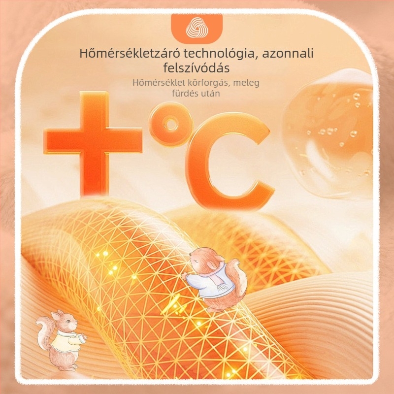 Domicoco babafürdő törölköző köntös kapucnival – nedvszívó, gyors száradás; 50% pamut, 50% modal; súly 500 g+