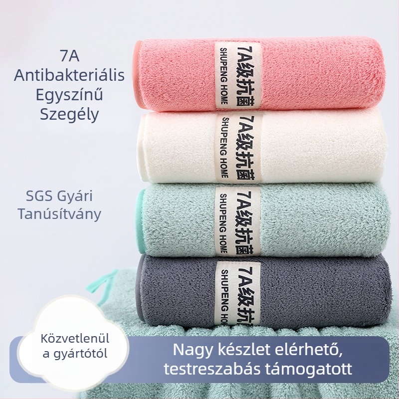 Koral fleece fürdőlepedő otthonra — vastag és nedvszívó; súly 200–300 g, 150d szál, jacquard felület hímzéssel és hajlítással