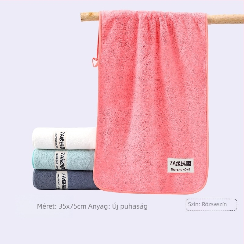 Koral fleece fürdőlepedő otthonra — vastag és nedvszívó; súly 200–300 g, 150d szál, jacquard felület hímzéssel és hajlítással
