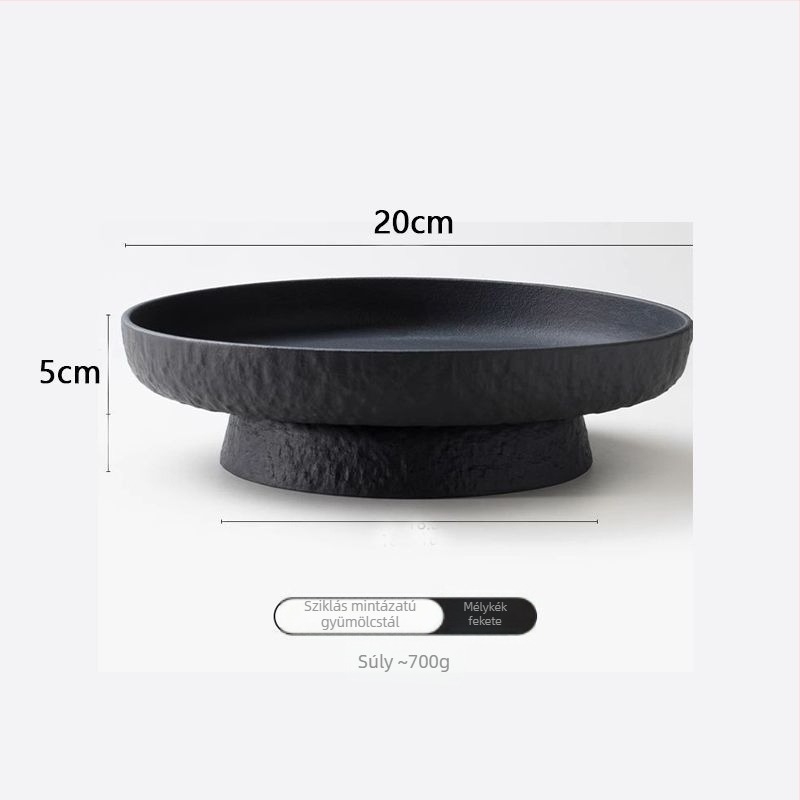 Kerámiagyümölcs-tál, modern minimalist design, nappaliba dekoratív tál