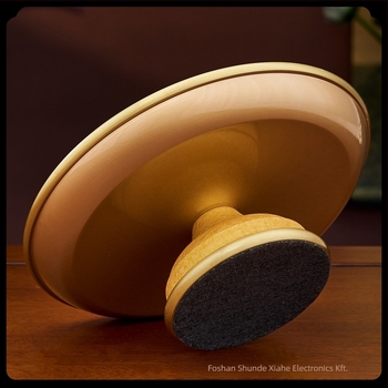 Sárgaréz gyümölcstál felajánlásokhoz, magas lábú, gravírozott felülettel, kínai stílusú, Hongtai márka