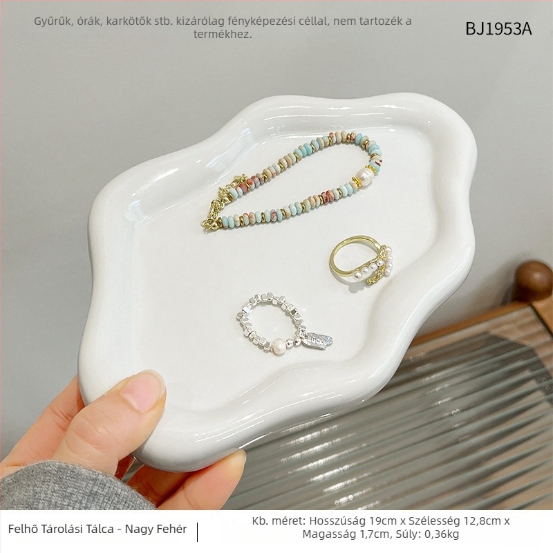 Műanyag ékszer- és aromaterápiás kiállító tál, bejárati kulcstartóval, japán stílus