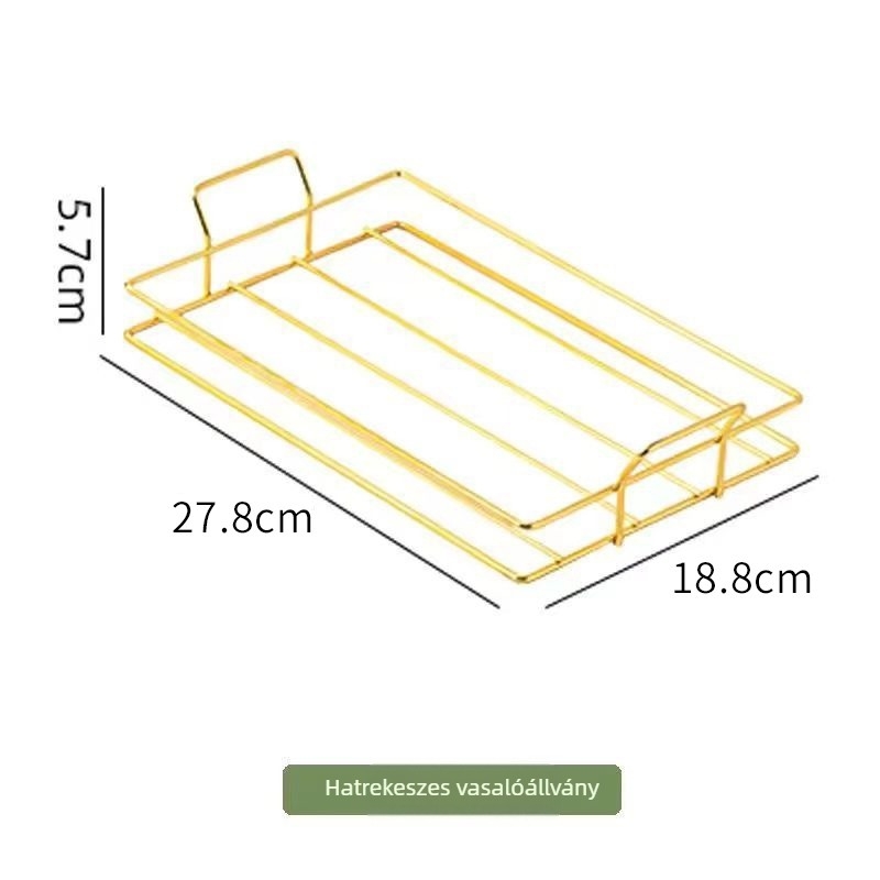 Négyzet alakú vas és tárolóállvány, japán stílusú gyümölcs- és teás tálca, téglalap alakú tároló, testreszabás elérhető, 2023-ben bevezetve
