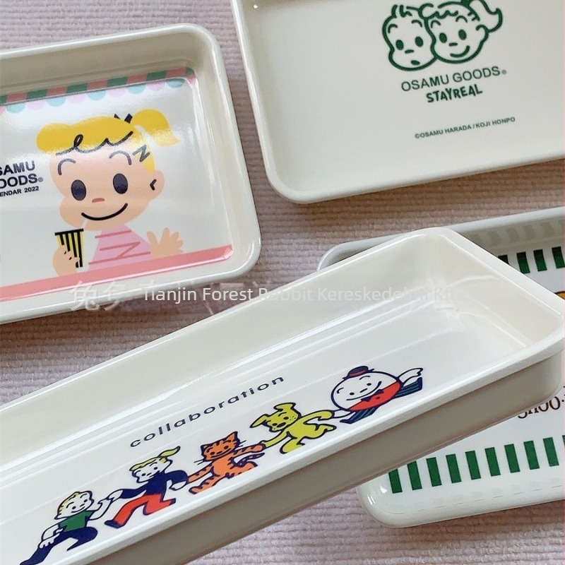 Melaminból kész lu gyümölcs- és nasi tál – aranyos rajzfilmszerű dizájn, otthoni tárolás