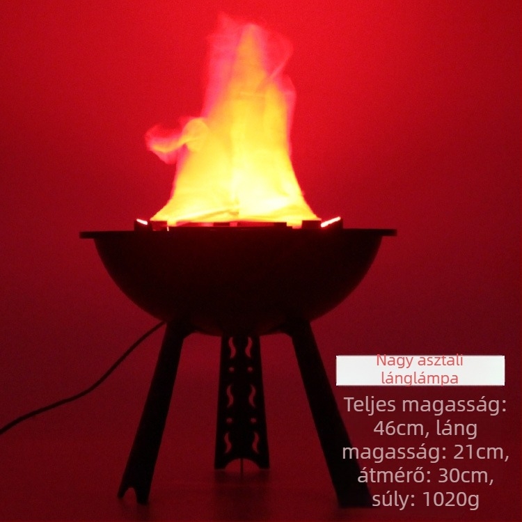 Halloweenre szóló LED lámpa hamis lánggal – dekoratív dísztárgyak, helyszínelrendezési kellék