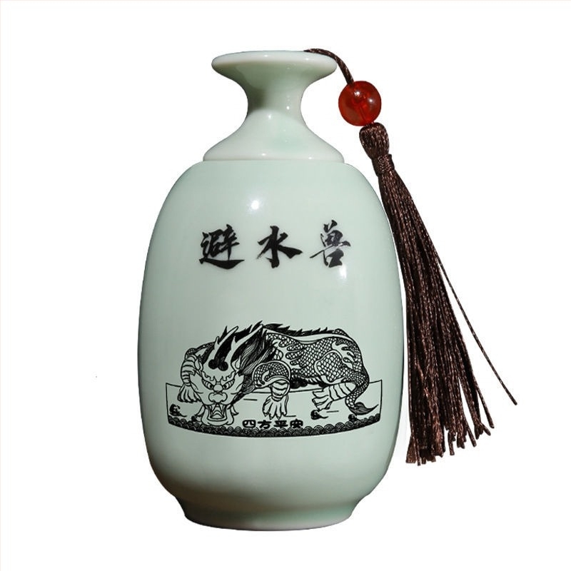 Jufudi porcelán váza lotus-ponty motívummal, kínai stílus