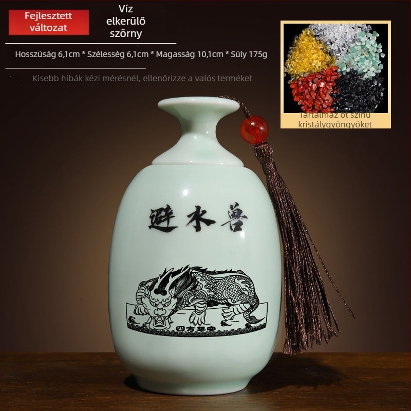 Jufudi porcelán váza lotus-ponty motívummal, kínai stílus