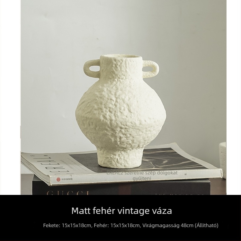 Kerámiából készült viráztartó – wabi-sabi stílus, mázas felület, elegáns dekoráció előtérhez és a nappaliba