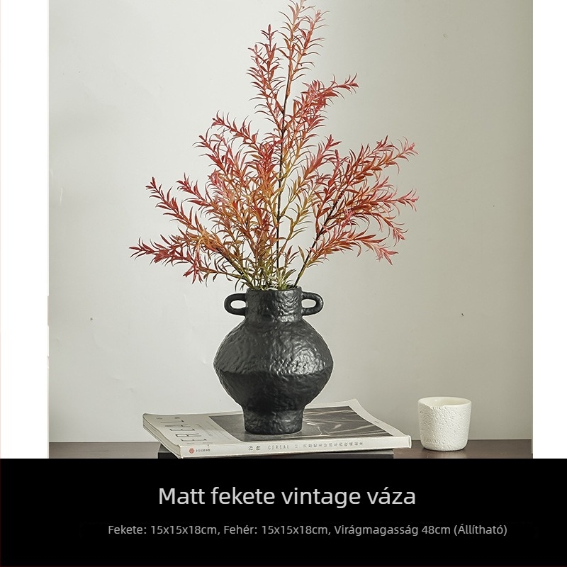 Kerámiából készült viráztartó – wabi-sabi stílus, mázas felület, elegáns dekoráció előtérhez és a nappaliba