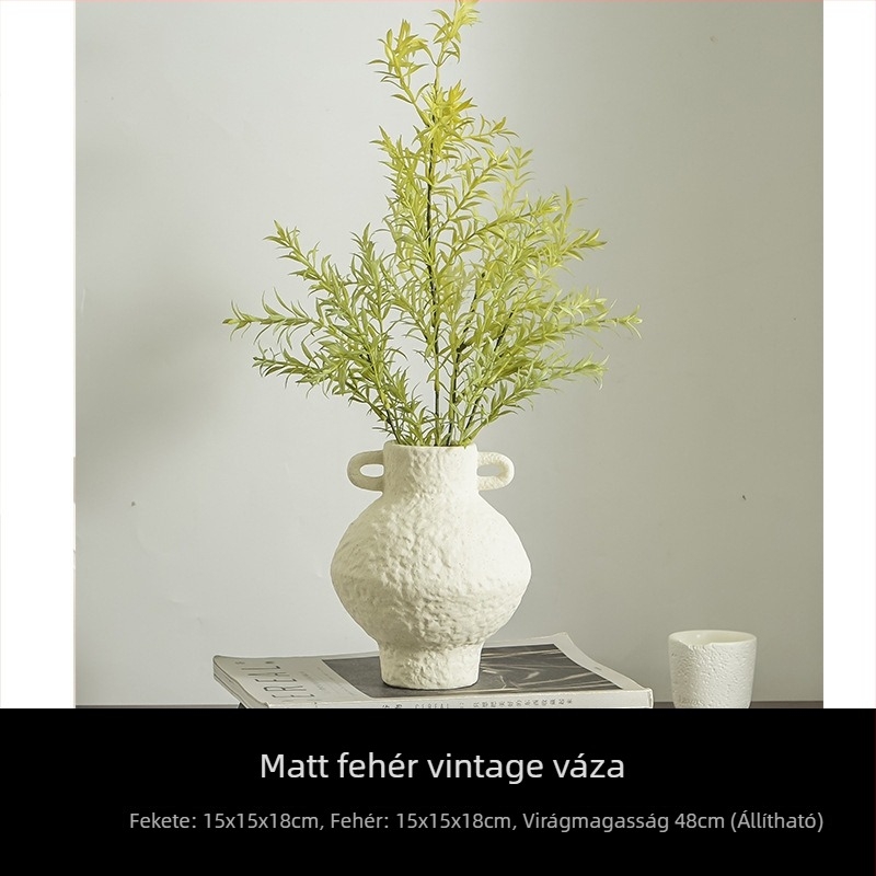 Kerámiából készült viráztartó – wabi-sabi stílus, mázas felület, elegáns dekoráció előtérhez és a nappaliba