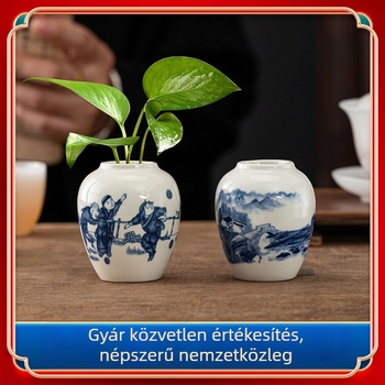Paint Tang porcelán váza, modern egyszerű stílus (Porcelán, Paint Tang, Váza, Modern egyszerű stílus, Ajándékra kész)