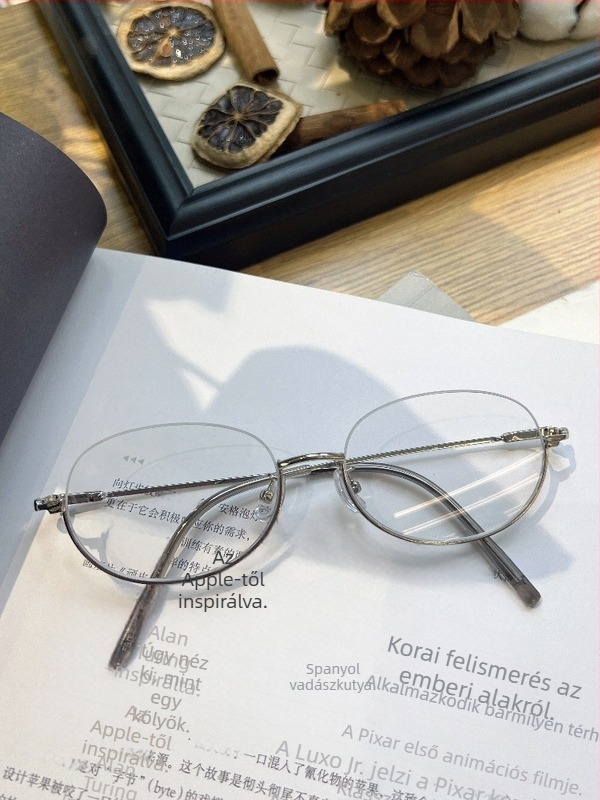 Női myopia szemüveg félkeretes kerettel, modell 8181, ovális forma, állítható dioptria, tavasz 2025