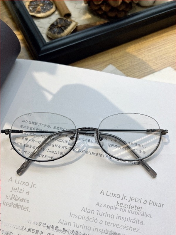 Női myopia szemüveg félkeretes kerettel, modell 8181, ovális forma, állítható dioptria, tavasz 2025