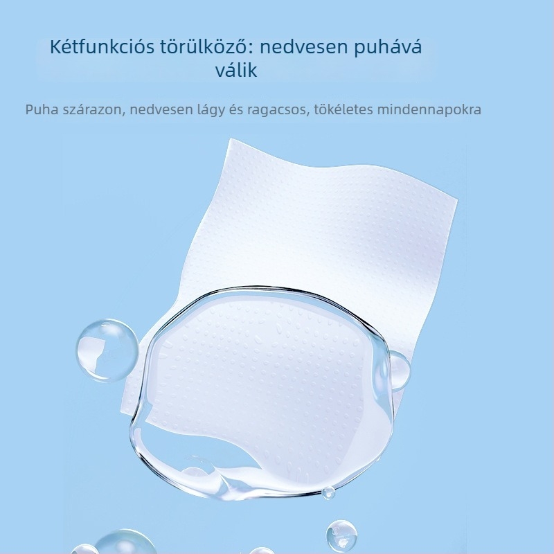 Falihoz szerelhető arctörölköző, viszkózrostból, 600 g, nagyméretű, vastagított