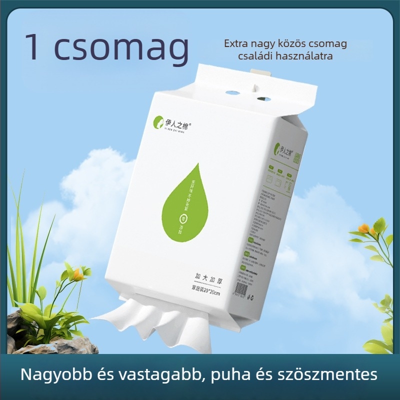 Falihoz szerelhető arctörölköző, viszkózrostból, 600 g, nagyméretű, vastagított