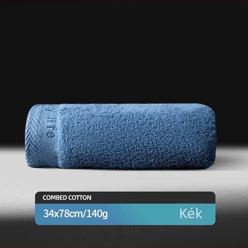 Pu Xi 100% pamut arc törölköző, puha és nedvszívó, sima szövésű, 120–140 g súlyú