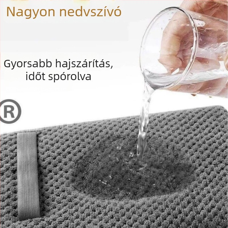 Hajszárító sapka hosszú hajhoz, korall plüss, 150D szál, Cut Velvet gyártási eljárás, súly 140–169 g, Meesica