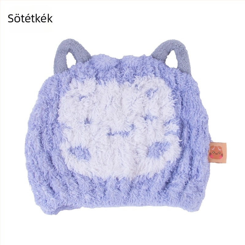 Japán gyerekeknek készült jacquard korall fleece hajszárító sapka, 120D, nedvszívó, gyors száradás, testreszabható feldolgozás, 50–79 g