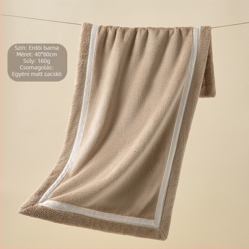 Arc törölköző coral fleece-ből, antibakteriális, nedvszívó, 150D, 140–170 g, Youxin