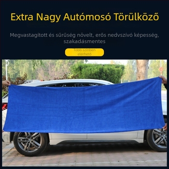 Szuperfinom rostból készült autómosó törölköző, 300 g/m², multifunkcionális törölköző autó tisztításához, logó nyomtatása elérhető