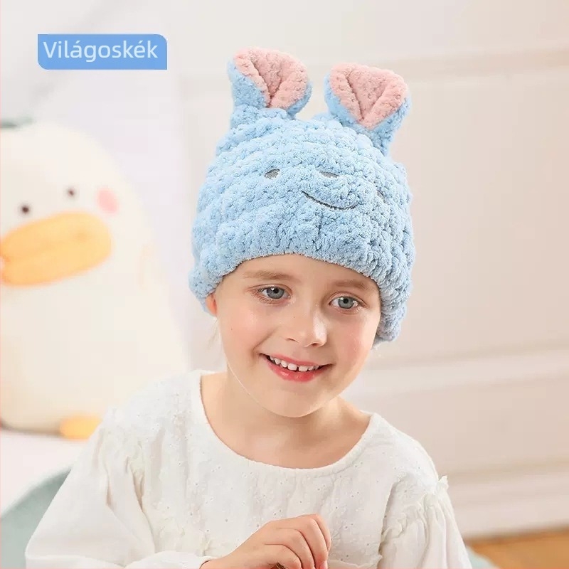 Gyerekeknek hajszárító sapka — korall polár, 120D szál, 50–79 g, Hey Beiqi