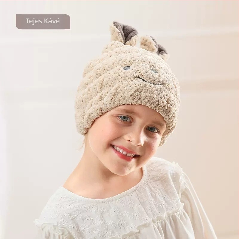 Gyerekeknek hajszárító sapka — korall polár, 120D szál, 50–79 g, Hey Beiqi