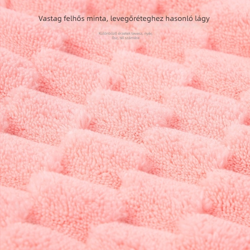 Hajszárító sapka – coral fleece, kétoldalas, 150D, 80-99 g, nőknek