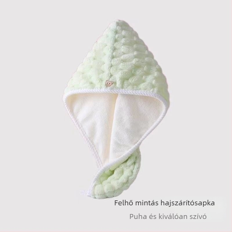 Hajszárító sapka, kettős rétegű, gyors száradású, korall fleece anyagból, 150D, modell 2001