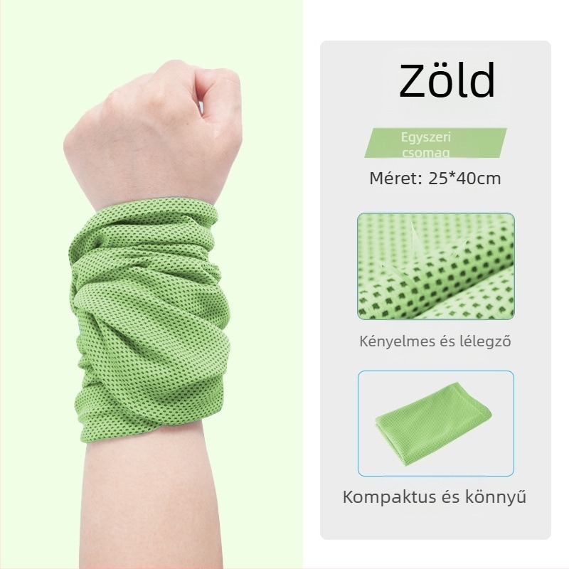 Csukló törölköző - Cupro rostokból, gyorsan száradó, hűsítő és izzadságot felszívó, súly 0.2