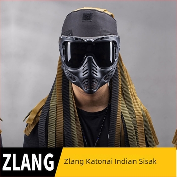 Cyberpunk taktikai kapucnis maszk parókával kültéri kerékpározáshoz – ZLang, stílus Kontraszt, rugalmas anyag, uniszex, kültéri használat