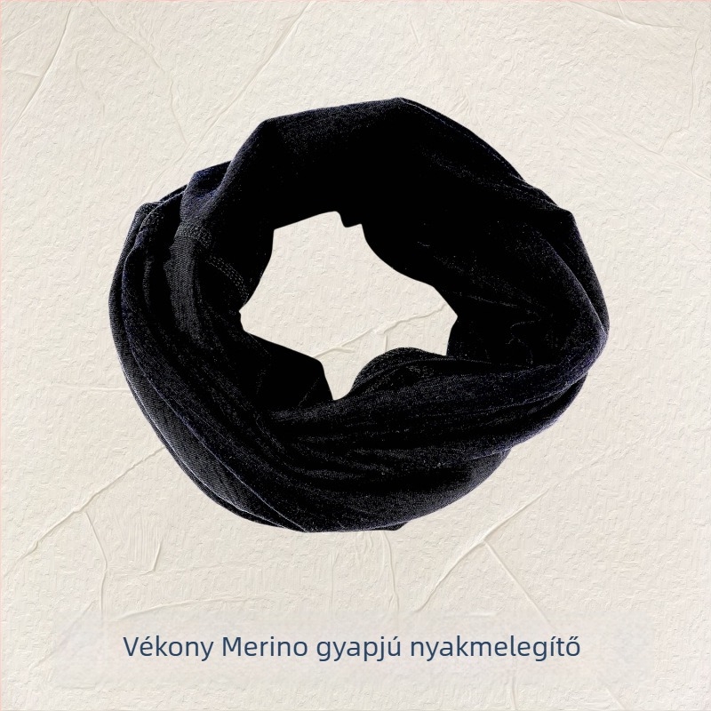 Merinó gyapjú nyakmelegítő és kültéri sapka, szélvédett kerékpározáshoz, nedvszívó törölköző, sokoldalú tubus sál