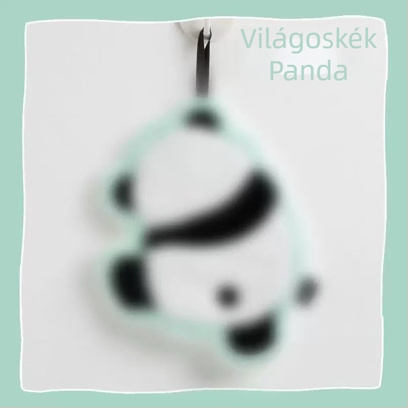 Panda kéztörlő gyerekeknek a fürdőszobába, korall fleece, 120D, 30–50 g, hímzett, felvarrt, egyszínű szövés