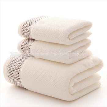Testre és arcra szóló pamut törölköző, Jacquard szövés, 32s fonal, 100–120 g/m², 95% pamut, testreszabható