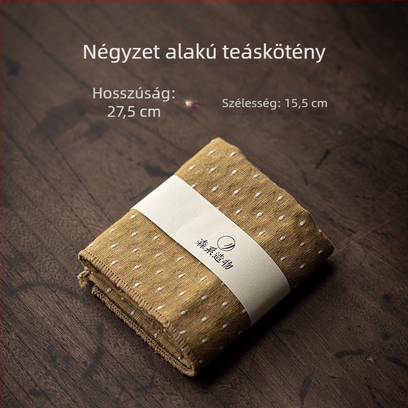 Vastagított pamut-lin tea törlő kendő, nedvszívó anyag, Új kínai stílus; 2013 tavaszán jelent meg; csomagolás része; súly 0,1 kg