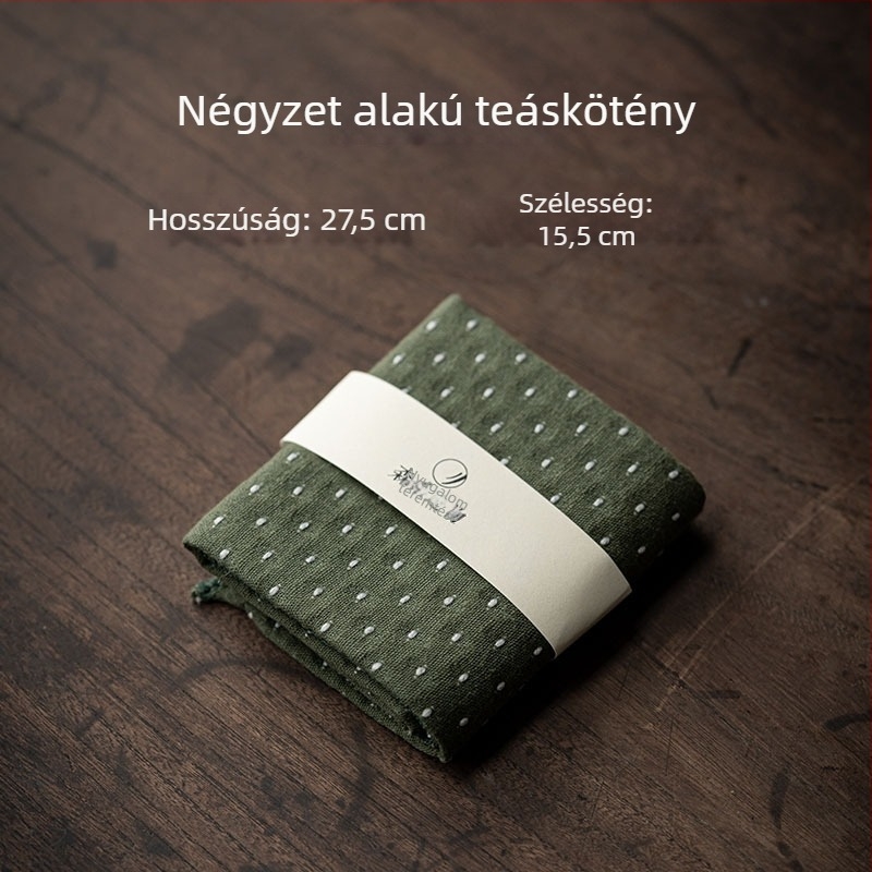 Vastagított pamut-lin tea törlő kendő, nedvszívó anyag, Új kínai stílus; 2013 tavaszán jelent meg; csomagolás része; súly 0,1 kg