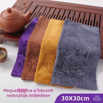 Kézzel készített nedvszívó teázókendő, teázóasztalhoz, zen stílusban