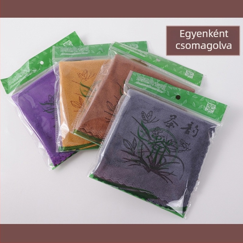Kézzel készített nedvszívó teázókendő, teázóasztalhoz, zen stílusban