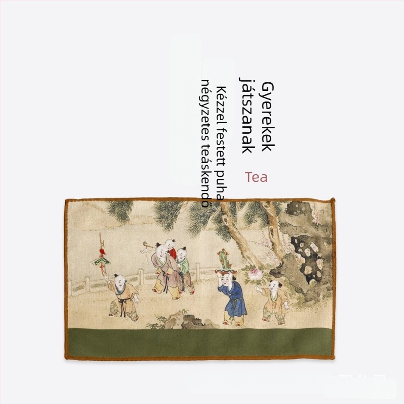 Tailong Gold mikroszálas teás kendő logónyomtatással, testreszabható