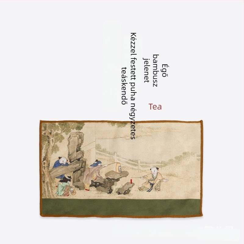 Tailong Gold mikroszálas teás kendő logónyomtatással, testreszabható