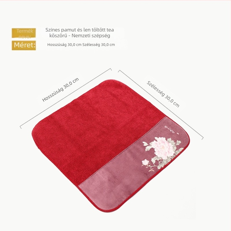 Textil tea ceremóniás kiegészítő – Dehua eredet, nyomtatott logó, első osztályú minőség, licencelt magáncímke