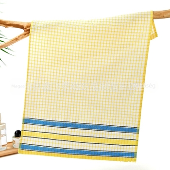 Konyhai törlőkendő jacquard szövésű, keverék fonalakból, kockás mintázat, 68 g