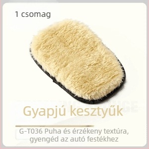 Autóápolási kesztyű — plüss anyag, Pluche márka, modell J007, medve mancstílus