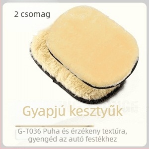 Autóápolási kesztyű — plüss anyag, Pluche márka, modell J007, medve mancstílus