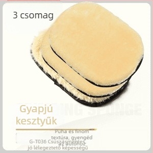Autóápolási kesztyű — plüss anyag, Pluche márka, modell J007, medve mancstílus