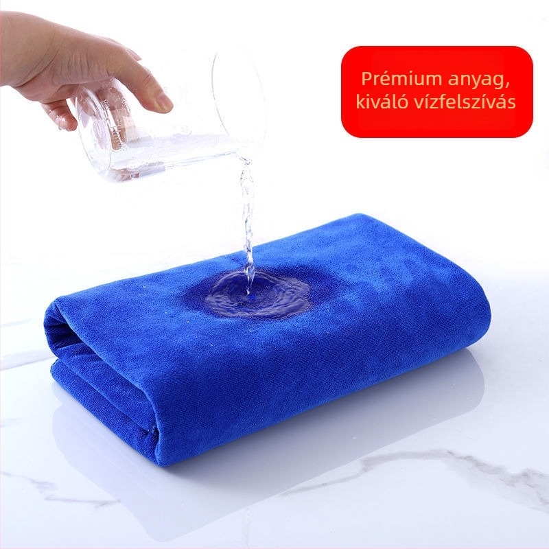 Autóápolási törölköző, mikroszálas, 400 g/m², fésült fonal, többfunkciós, nyom nélkül felszívja a vizet